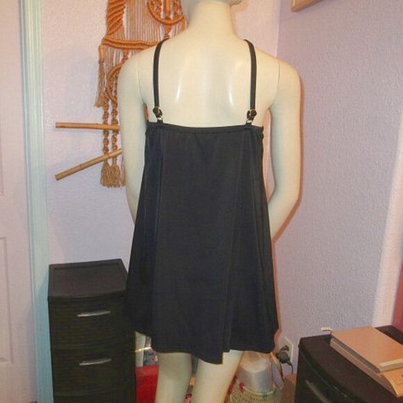 Fit 4 Ur Thighs Swim Dress Size 18W One Piece Airbrush Floral Slimming Minimizer - Picture 7 of 11